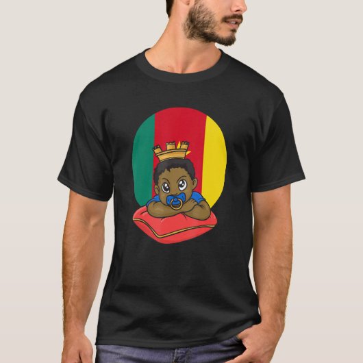 Cameroon Cameroonian Africa Proud Prince Boy Son M T-shirt (Voorkant)