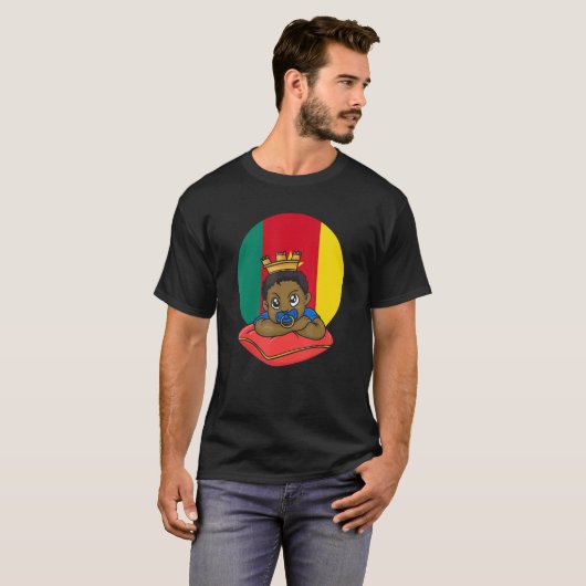 Cameroon Cameroonian Africa Proud Prince Boy Son M T-shirt (Voorkant volledig)