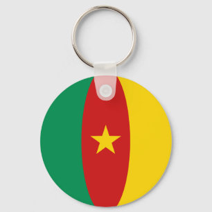 Cameroon Fisheye Flag Sleutelhanger