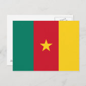 CAMEROON FLAG BRIEFKAART (Voorkant / Achterkant)