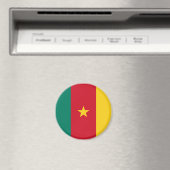 Cameroon Flag Magnet Magneet (Insitu (Vaatwasser))
