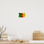 Cameroon Flag Poster Print (Keuken)