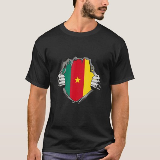 Cameroon flag t-shirt (Voorkant)
