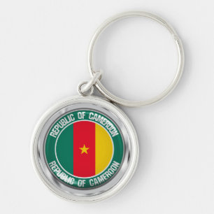 Cameroon Round Emblem Sleutelhanger