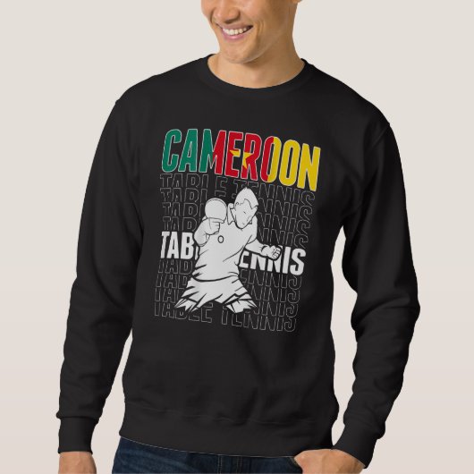 Cameroon Table Tennis   Support Cameroonian Ping P Trui (Voorkant)
