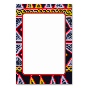 Cameroon Toghu Patroon Tafelkaarten Kaart