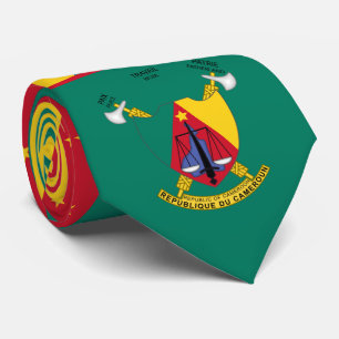 Cameroonian Flag & Coat of Arms, Flag of Cameroon Stropdas