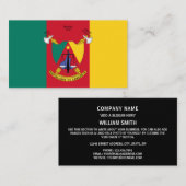 Cameroonian Flag & Coat of Arms, Flag of Cameroon Visitekaartje (Voorkant / Achterkant)