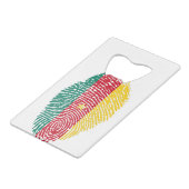 Cameroun Drapeau empreintes digitales Country Prid (Devant Angle)