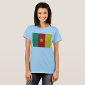 Cameroun Drapeau x Carte T-shirt (Devant entier)