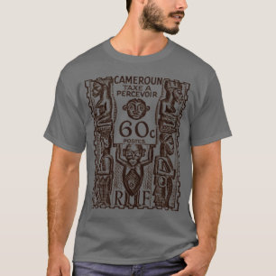 Cameroun Kameroen postzegel ontwerp T-shirt