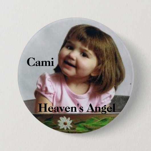 cami_bucket, Cami, Heaven's Angel Ronde Button 7,6 Cm (Voorkant)