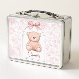 Camila Aangepaste Roze Teddybeer Nursery Design