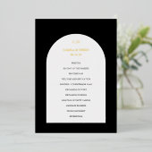 Camila Arch Programme de mariage moderne (Debout devant)