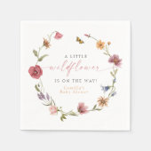 CAMILLA Butterfly Wildflower Girl Baby shower Servet (Voorkant)