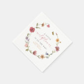 CAMILLA Butterfly Wildflower Girl Baby shower Servet (Hoek)