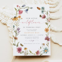 CAMILLA Butterfly Wildflower Girl eerste verjaarda