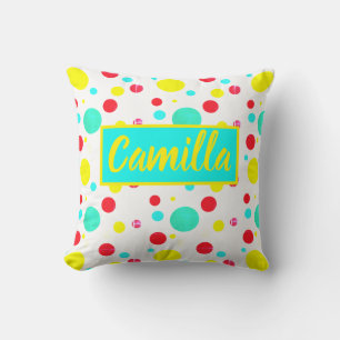 Camilla Tropical Ajoutez Votre Nom Coussin Cushion