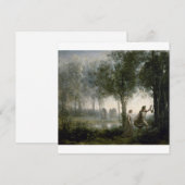 Camille corot - orpheus leidt Eurydice uit Feestdagenkaart (Voorkant / Achterkant)