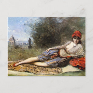 Camille Corot- Siciliaans Odalisque Briefkaart