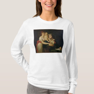Camille Desmoulins zijn vrouw Lucile en hun T-shirt