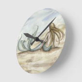 Camille Grimshaw Seaside Mermaid Clock Ronde Klok (Hoek)
