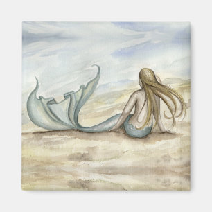 Camille Grimshaw Seaside Mermaid Magnet Magneet