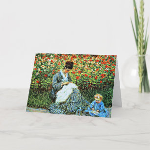 Camille Monet and Child, populair schilderij Kaart