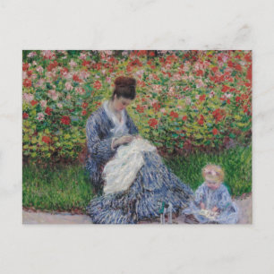 Camille Monet en een kind van Claude Monet Briefka Briefkaart