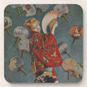 Camille Monet in Japanse kostuums door Claude Mone Bier Onderzetter
