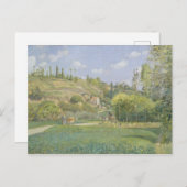 Camille Pissarro | A Cowherd te Valhermeil, Auvers Briefkaart (Voorkant / Achterkant)