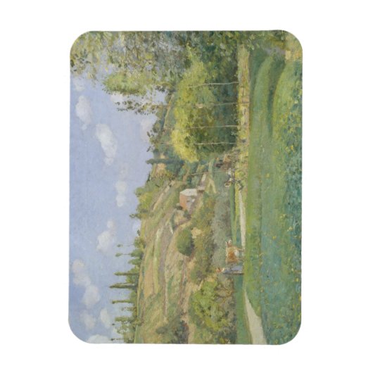 Camille Pissarro | A Cowherd te Valhermeil, Auvers Magneet (Verticaal)