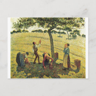 Camille Pissarro - Apple Harvest Eragny 1888 Oil Briefkaart