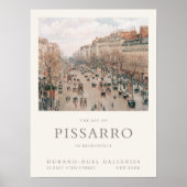 Camille Pissarro Boulevard Montmartre Art Exhibit Poster (Voorkant)