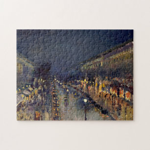 Camille Pissarro Boulevard Montmartre bij nacht Legpuzzel
