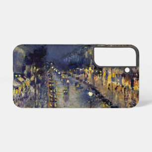 Camille Pissarro - Boulevard Montmartre bij nacht Samsung Galaxy Hoesje