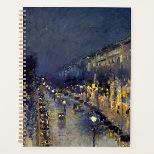 Camille Pissarro - Boulevard Montmartre en nuit (Devant)