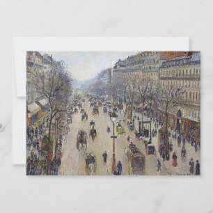 Camille Pissarro - Boulevard Montmartre, ochtend Kaart