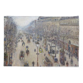 Camille Pissarro - Boulevard Montmartre, ochtend Kussensloop (Achterkant)
