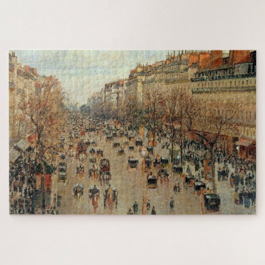 Camille Pissarro Boulevard Montmartre Painting Legpuzzel (Horizontaal)