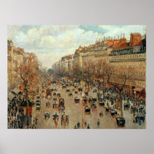 Camille Pissarro Boulevard Montmartre Painting Poster