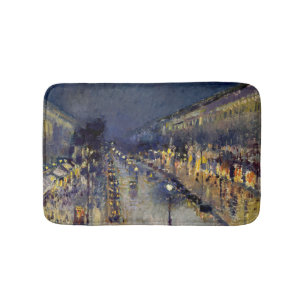 Camille Pissarro - Boulevard Montmartre 's Nachts Badmat