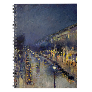 Camille Pissarro - Boulevard Montmartre 's nachts Notitieboek