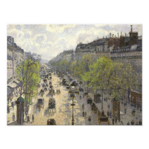 Camille Pissarro - Boulevard Montmartre, Spring Foto Afdruk