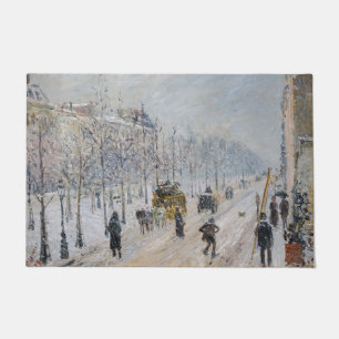 Camille Pissarro - Buiten Boulevards, sneeuweffect Deurmat
