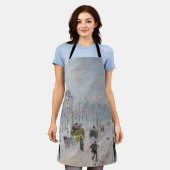 Camille Pissarro - Buiten Boulevards, sneeuweffect Schort (Gedragen)