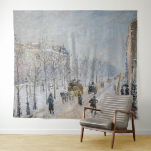 Camille Pissarro - Buitenste Boulevards, Sneeuw Ef Wandkleed