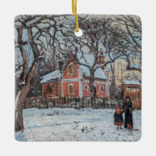 Camille Pissarro - Chataigniers a Louvecienne Keramisch Ornament