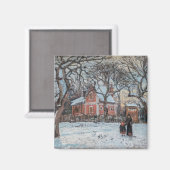 Camille Pissarro - Chataigniers a Louvecienne Magneet (Voorkant / Achterkant)