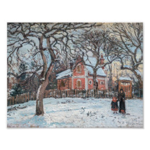 Camille Pissarro - Chataigniers bij Louveciennes Foto Afdruk